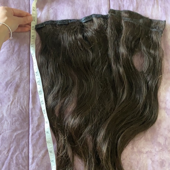 BellamiPiccolina 120g18”Dark Brown hair extensions - Picture 3 of 4